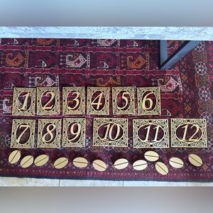 Gold Decorative Number Plaques